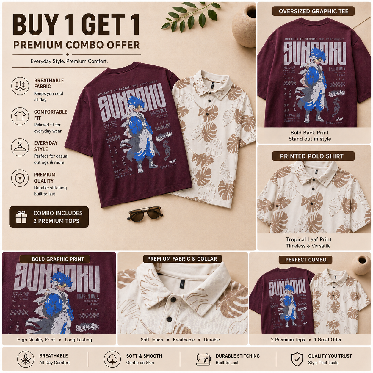Premium Casual Wear Combo – Buy 1 Get 1