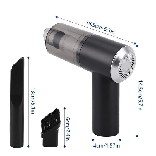3-in-1 Portable Wireless Car Vacuum Cleaner | Rechargeable Handheld Mini Vacuum, Air Blower & Air Pump