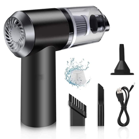 3-in-1 Portable Wireless Car Vacuum Cleaner | Rechargeable Handheld Mini Vacuum, Air Blower & Air Pump