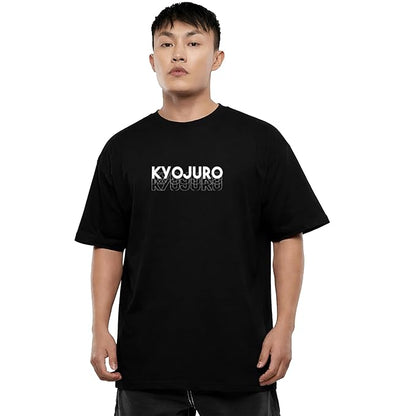Baki Hanma & Kyojuro Rengoku Oversized Anime T-Shirt Combo | Premium Cotton Drop Shoulder (Pack of 2)