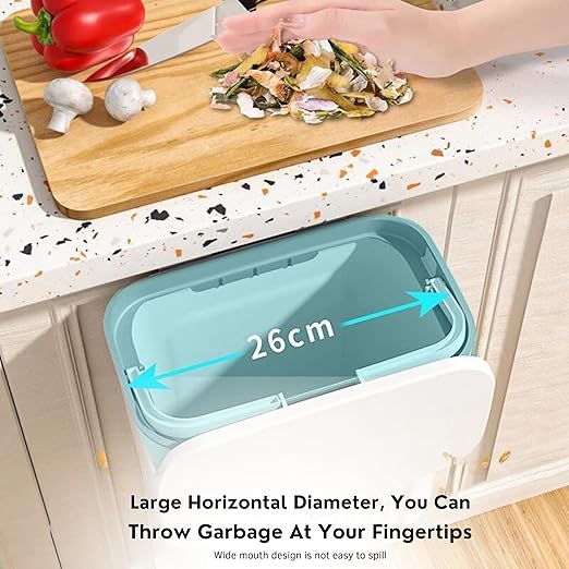 Premium Plastic Kitchen Dustbin with Swing Lid | Multipurpose Waste Bin for Home & Office