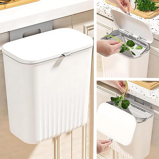Premium Plastic Kitchen Dustbin with Swing Lid | Multipurpose Waste Bin for Home & Office