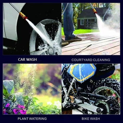 Podscentra Cordless High Pressure Washer Gun | Dual Battery Portable Car Washer with Foam Bottle & 6-in-1 Adjustable Spray Nozzle