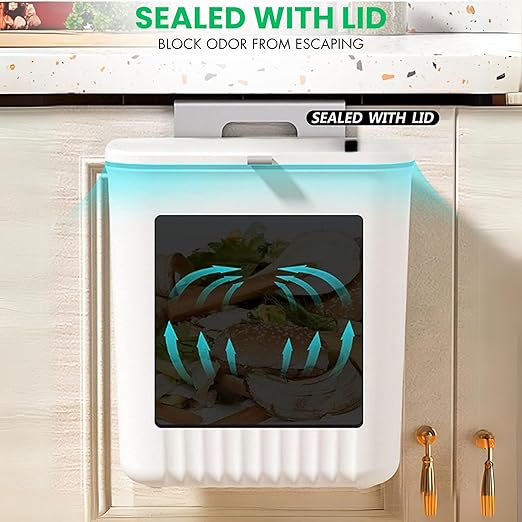 Premium Plastic Kitchen Dustbin with Swing Lid | Multipurpose Waste Bin for Home & Office