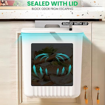 Premium Plastic Kitchen Dustbin with Swing Lid | Multipurpose Waste Bin for Home & Office