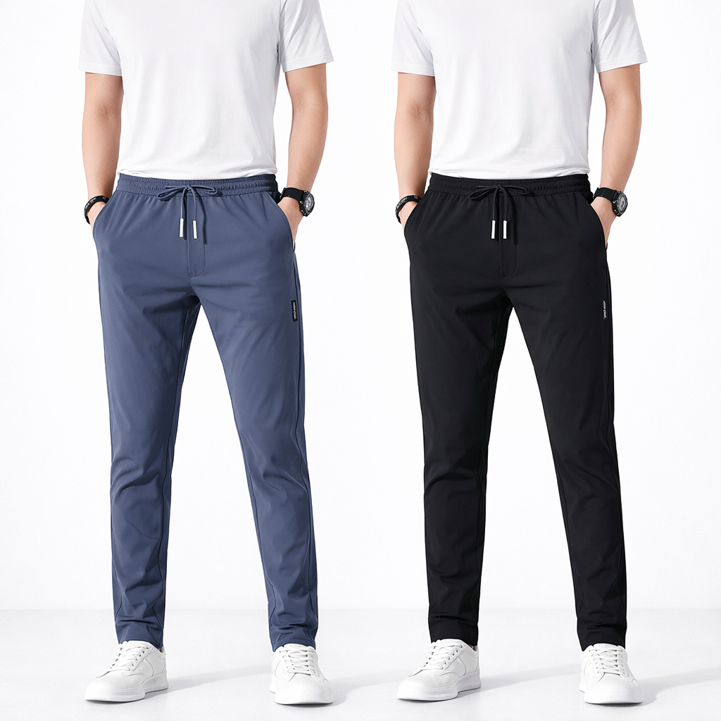 Men’s NS Lycra Track Pants Combo (Pack of 2) – Stretchable Slim Fit Gym & Casual Wear