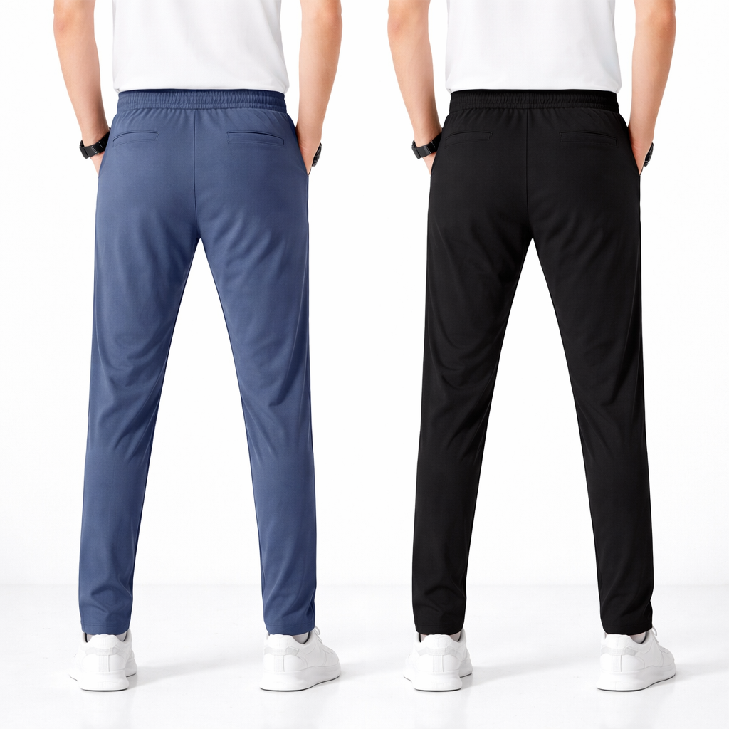 Men’s NS Lycra Track Pants Combo (Pack of 2) – Stretchable Slim Fit Gym & Casual Wear
