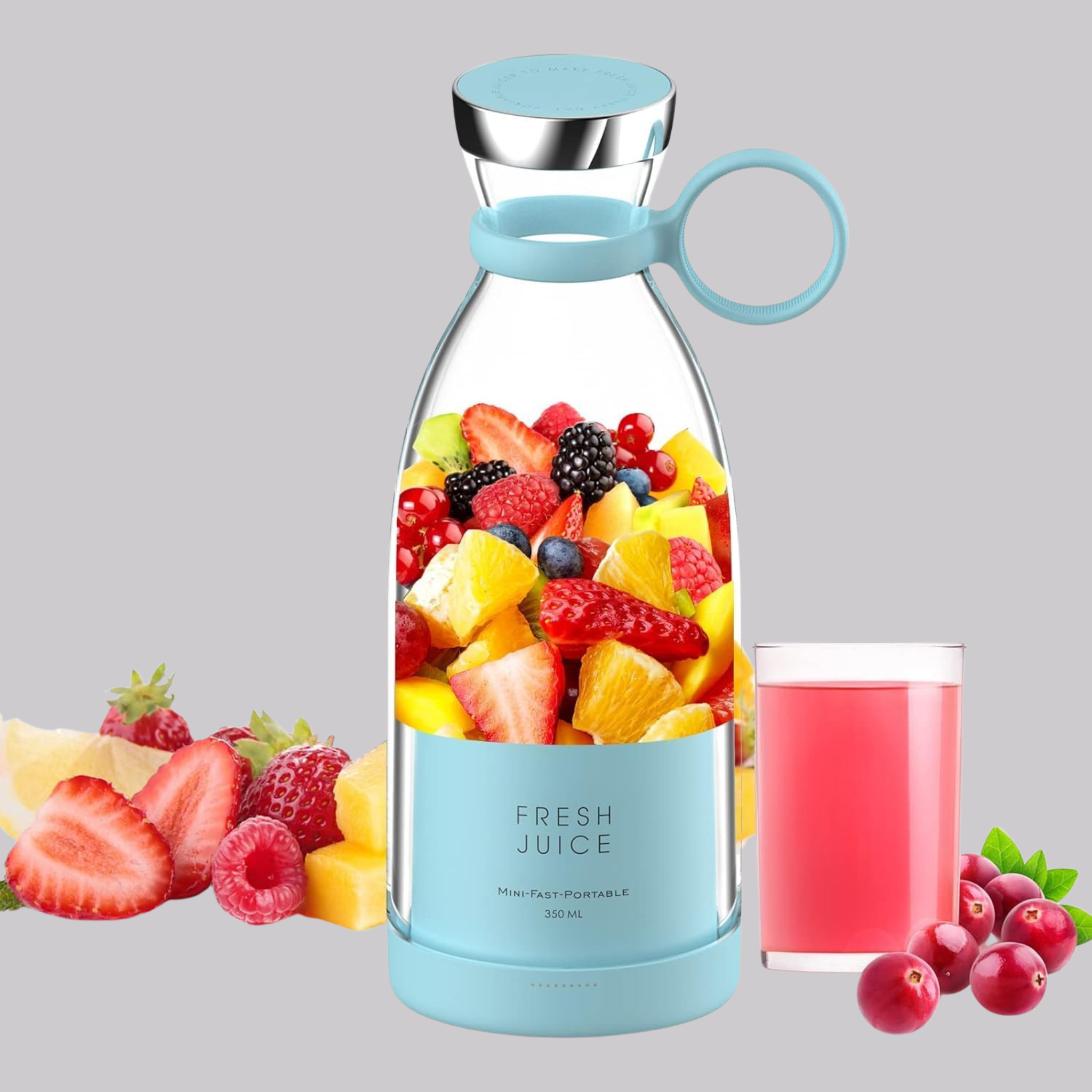 Portable Blender Juicer 400ml – USB Rechargeable Smoothie Mixer