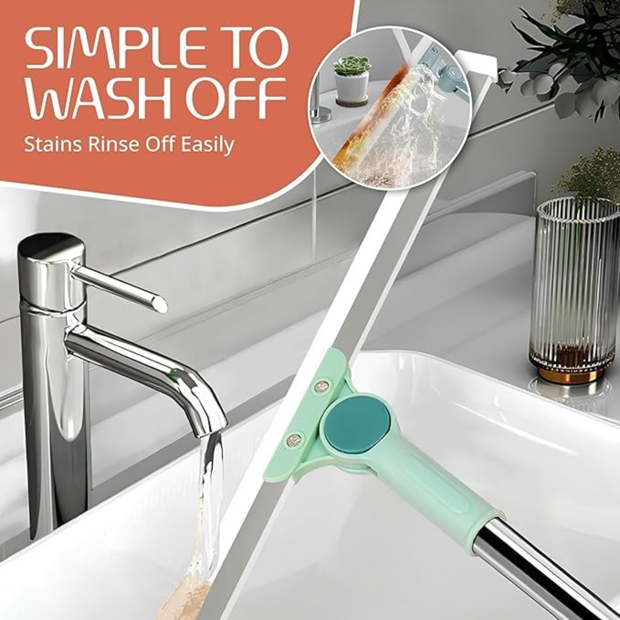 Multifunction Magic Broom – Silicone Floor Squeegee Broom with Long Handle