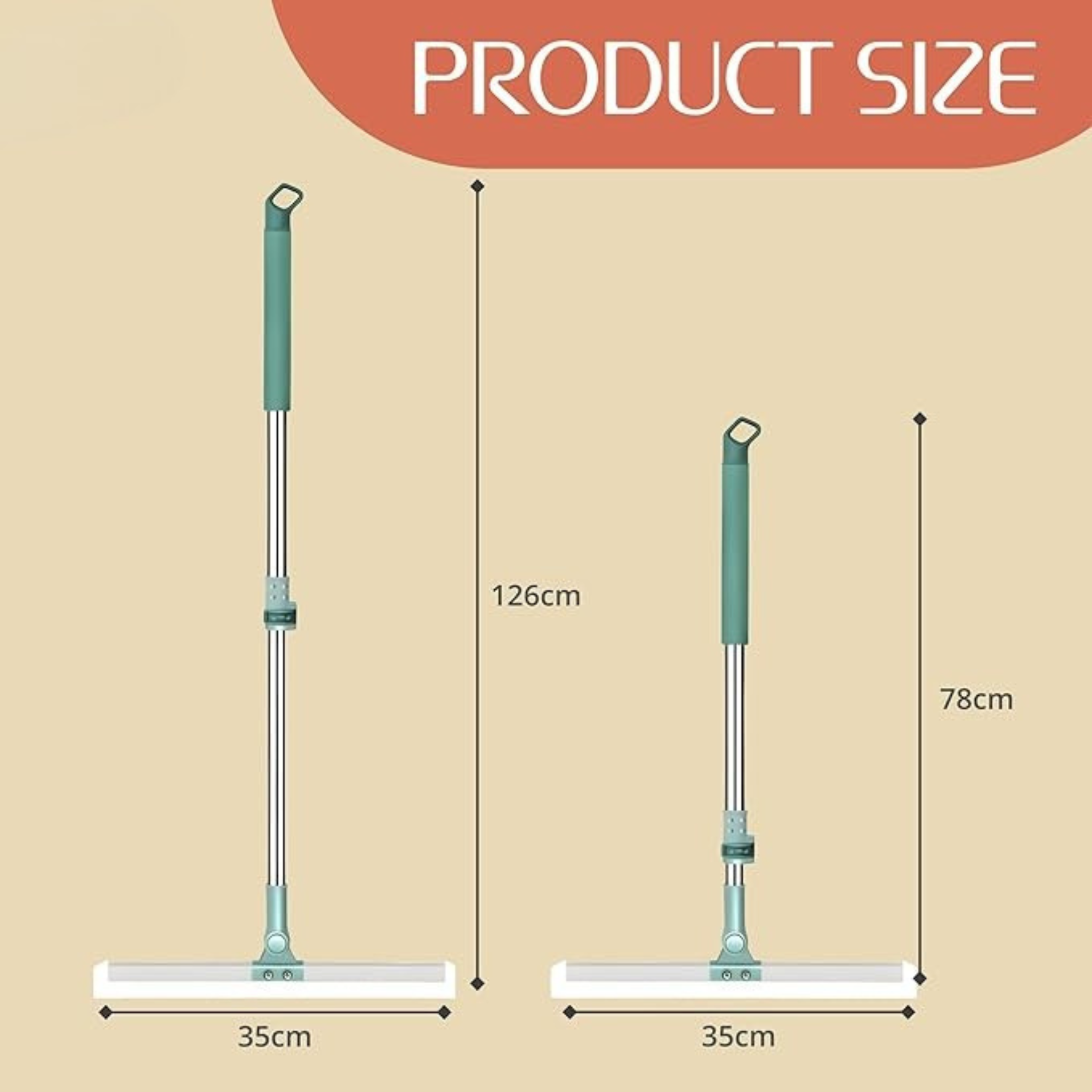 Multifunction Magic Broom – Silicone Floor Squeegee Broom with Long Handle