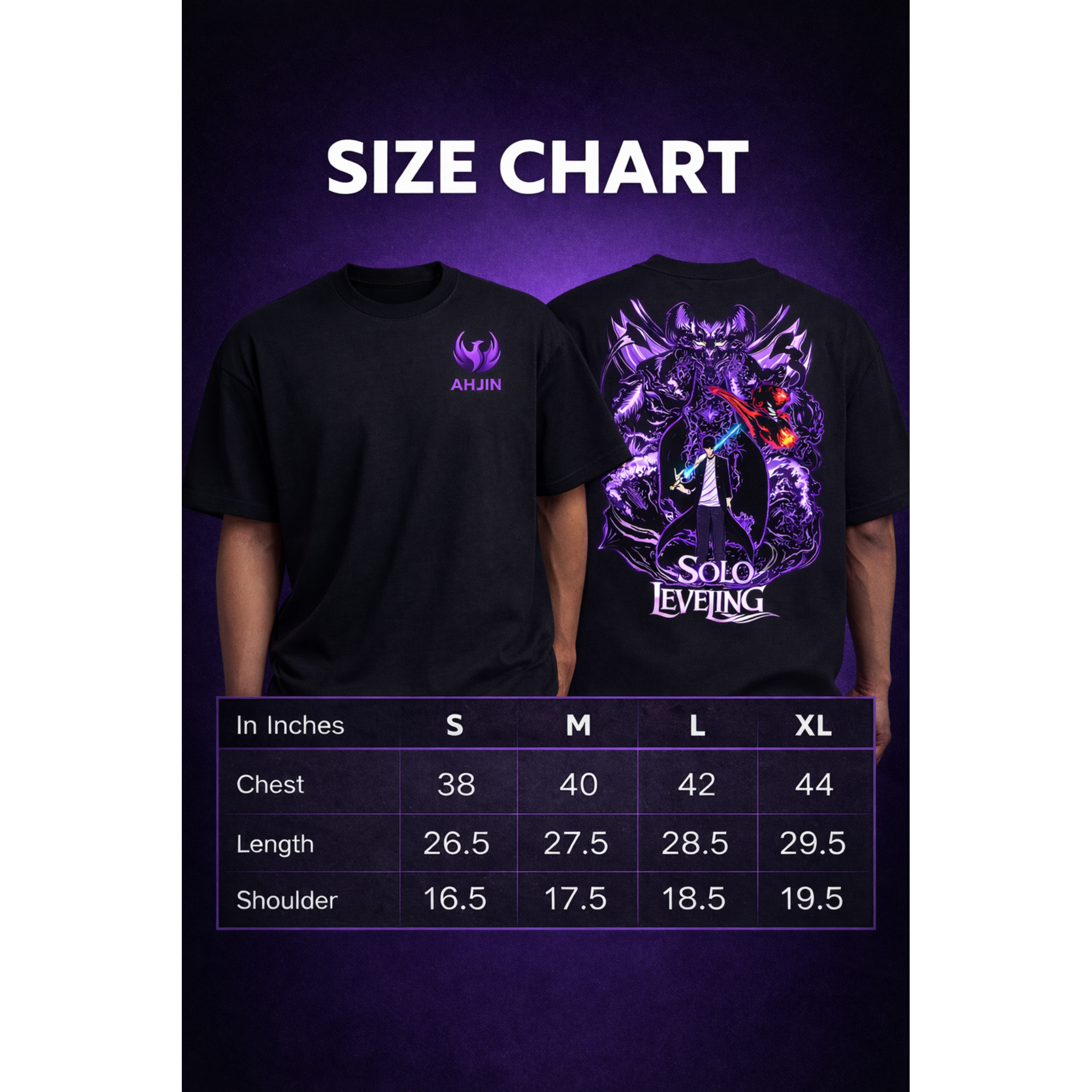 Shadow Monarch Anime T-Shirt – Limited Edition (Buy 1 Get 1 Free)